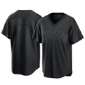 harde C.Cubs #7 Dansby Swanson Player Black T-shirt Home Game Stitched Jerseys