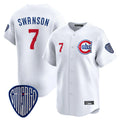 harde C.Cubs #7 Dansby Swanson Player White Vapor Premier Limited Home Stitched Jerseys