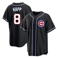 harde C.Cubs #8 Ian Happ Player Black Fashion Out Game Stitched Jerseys