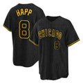 harde C.Cubs #8 Ian Happ Player Black Snake Skin City Game Stitched Jerseys