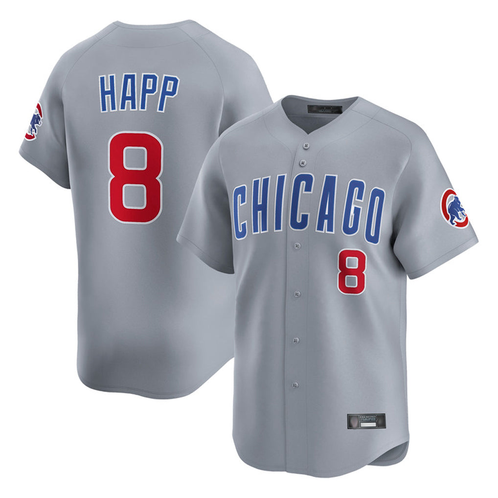 harde C.Cubs #8 Ian Happ Player Gray Road Limited Home Stitched Jerseys