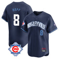 harde C.Cubs #8 Ian Happ Player Navy City Connect 150th Anniversary Limited Home Stitched Jerseys