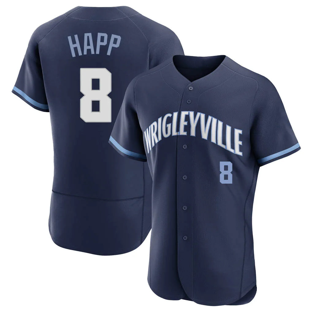 harde C.Cubs #8 Ian Happ Player Navy City Connect Limited Elite Home Stitched Jerseys