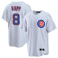 harde C.Cubs #8 Ian Happ Player White Game Home Stitched Jerseys