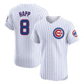 harde C.Cubs #8 Ian Happ Player White Limited Elite Home Game Stitched Jerseys
