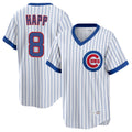 harde C.Cubs #8 Ian Happ Player White T-shirt Cooperstown Collection Limited Stitched Jerseys