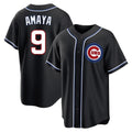 harde C.Cubs #9 Miguel Amaya Player Black Fashion Out Game Stitched Jerseys