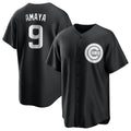 harde C.Cubs #9 Miguel Amaya Player Black Game Stitched Jerseys