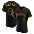 harde C.Cubs #9 Miguel Amaya Player Black Snake Skin City Limited Elite Home Game Stitched Jerseys