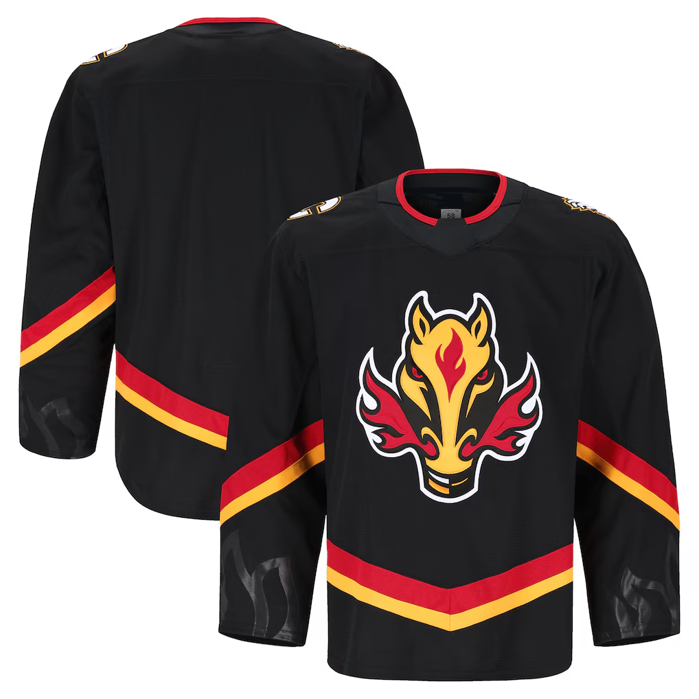 harde C.Flames Black Alternate Authentic Pro Jerseys