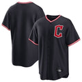 harde C.Guardians Navy Home Game Blank Player Stitched Jerseys
