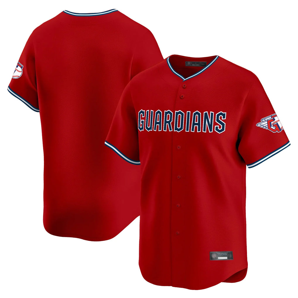 harde C.Guardians Red Limited Home Blank Player Stitched Jerseys