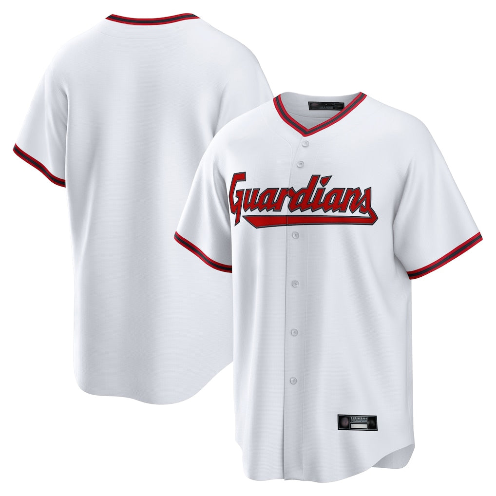 harde C.Guardians White Game Home Blank Player Stitched Jerseys