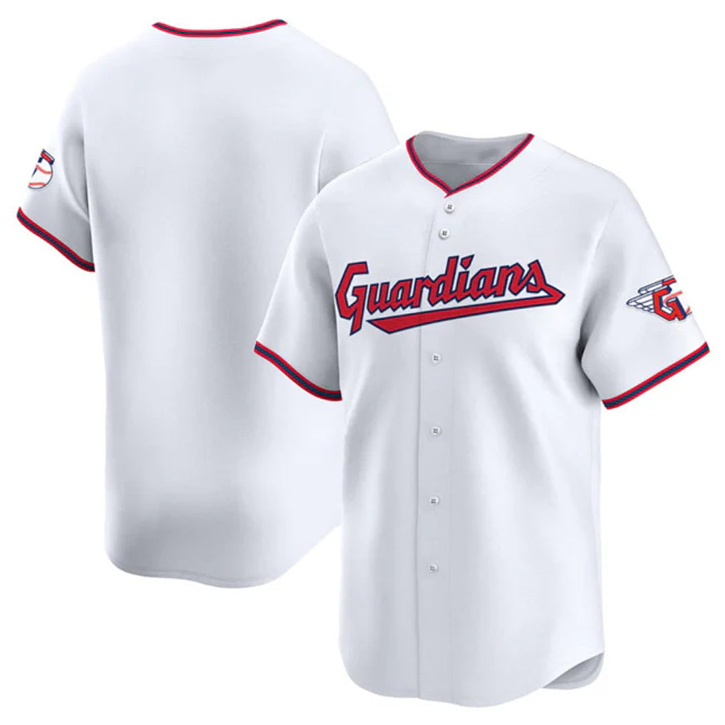 harde C.Guardians White Limited Home Blank Player Stitched Jerseys