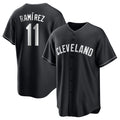 harde C.Guardians #11 Jose Ramirez Player Black Home Game Stitched Jerseys
