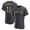 harde C.Guardians #11 Jose Ramirez Player Charcoal All-Star Limited Elite Home Stitched Jerseys