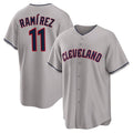 harde C.Guardians #11 Jose Ramirez Player Gray Game Home Stitched Jerseys