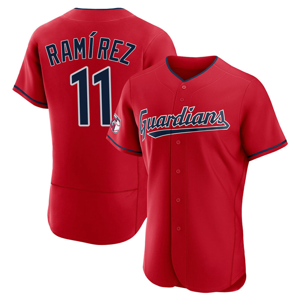 harde C.Guardians #11 Jose Ramirez Player Red Limited Elite Home Stitched Jerseys