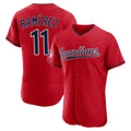 harde C.Guardians #11 Jose Ramirez Player Red Limited Elite Home Stitched Jerseys
