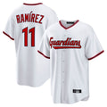 harde C.Guardians #11 Jose Ramirez Player White Game Home Stitched Jerseys