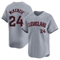 harde C.Guardians #24 Triston McKenzie Player Gray Road Limited Home Stitched Jerseys
