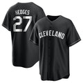 harde C.Guardians #27 Austin Hedges Player Black Home Game Stitched Jerseys