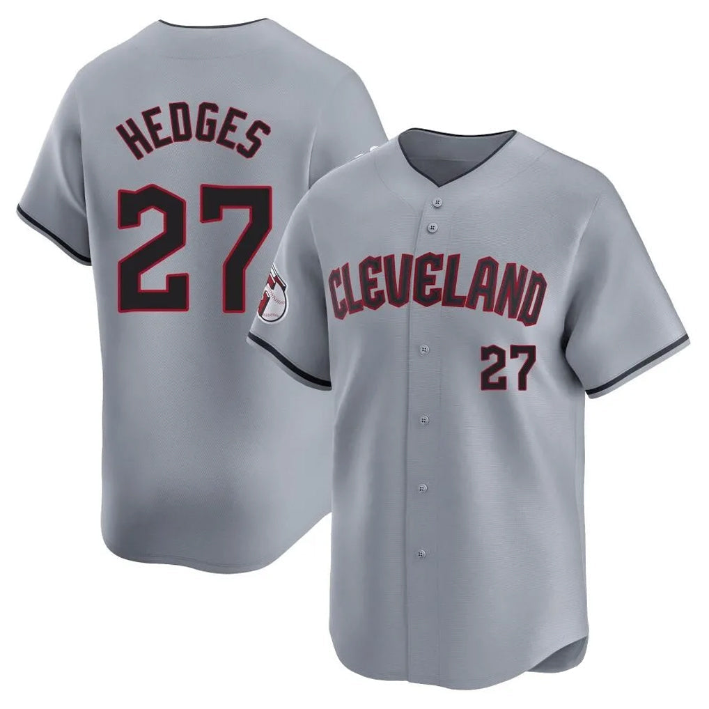 harde C.Guardians #27 Austin Hedges Player Gray Road Limited Home Stitched Jerseys
