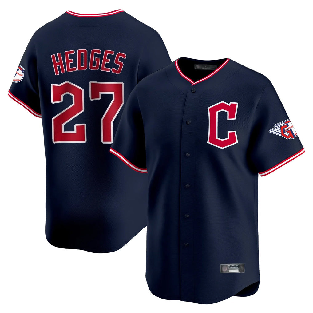 harde C.Guardians #27 Austin Hedges Player Navy Limited Home Stitched Jerseys