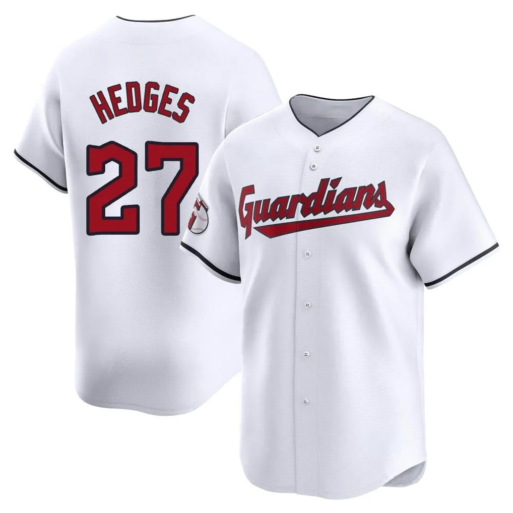 harde C.Guardians #27 Austin Hedges Player White Limited Home Stitched Jerseys
