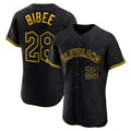 harde C.Guardians #28 Tanner Bibee Player Black Snake Skin City Limited Elite Home Stitched Jerseys