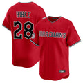 harde C.Guardians #28 Tanner Bibee Player Red Limited Home Stitched Jerseys