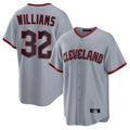 harde C.Guardians #32 Gavin Williams Player Gray Home Game Stitched Jerseys