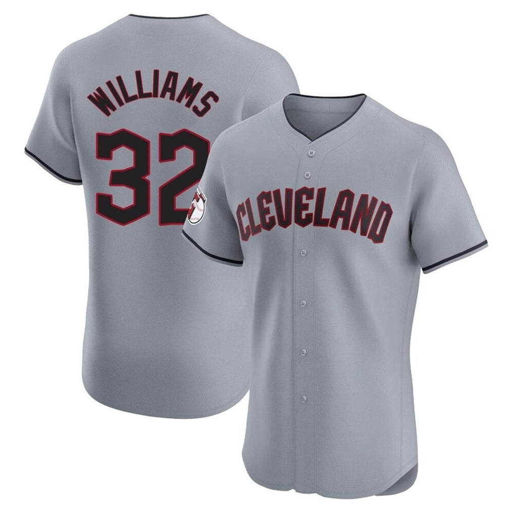 harde C.Guardians #32 Gavin Williams Player Gray Road Limited Elite Home Stitched Jerseys