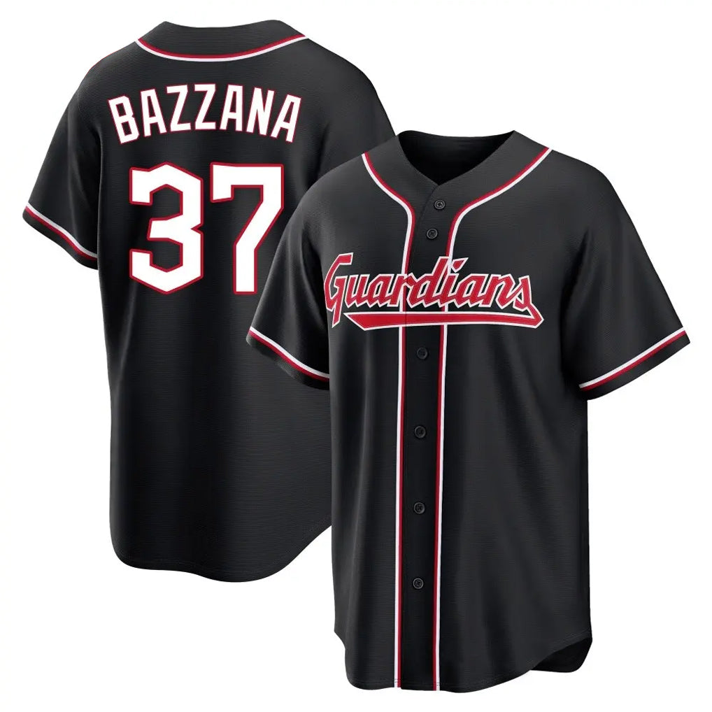 harde C.Guardians #37 Travis Bazzana Player Black Fashion Out Home Game Stitched Jerseys