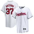 harde C.Guardians #37 Travis Bazzana Player White Home Game Stitched Jerseys