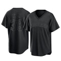 harde C.Guardians #38 Steven Kwan Player Black T-shirt Home Game Stitched Jerseys