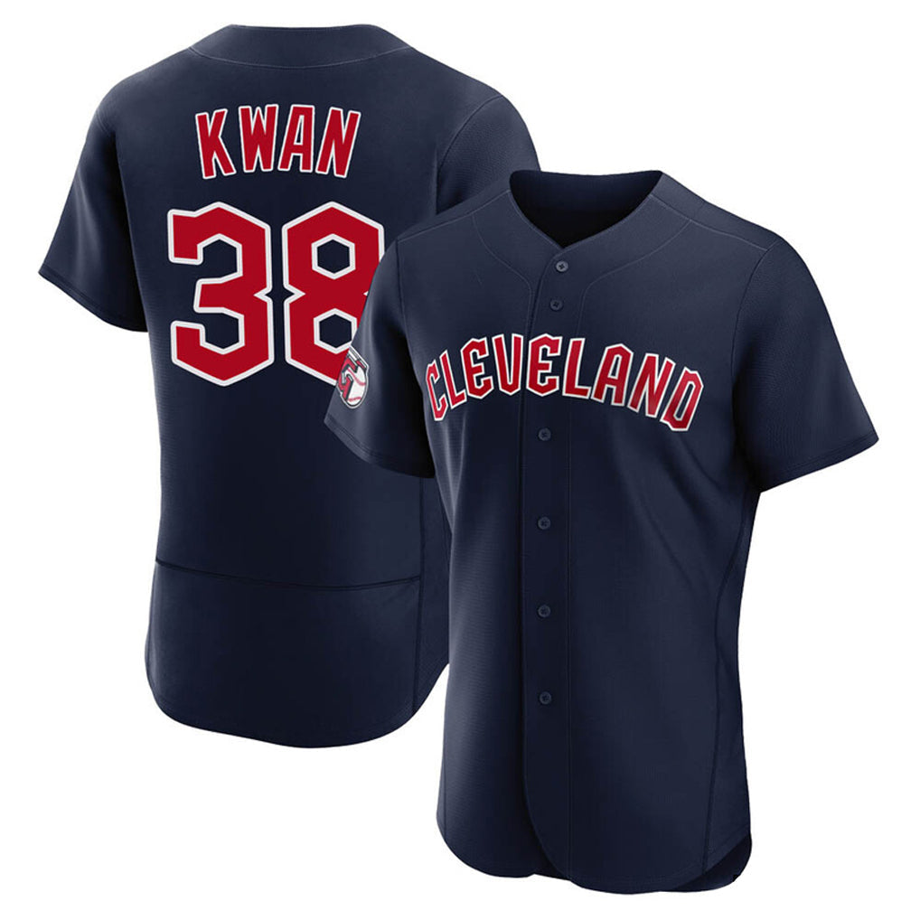 harde C.Guardians #38 Steven Kwan Player Navy Limited Elite Home Stitched Jerseys