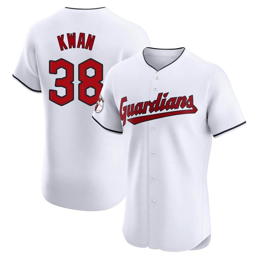 harde C.Guardians #38 Steven Kwan Player White Limited Elite Home Stitched Jerseys