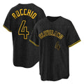 harde C.Guardians #4 Brayan Rocchio Player Black Snake Skin City Home Game Stitched Jerseys