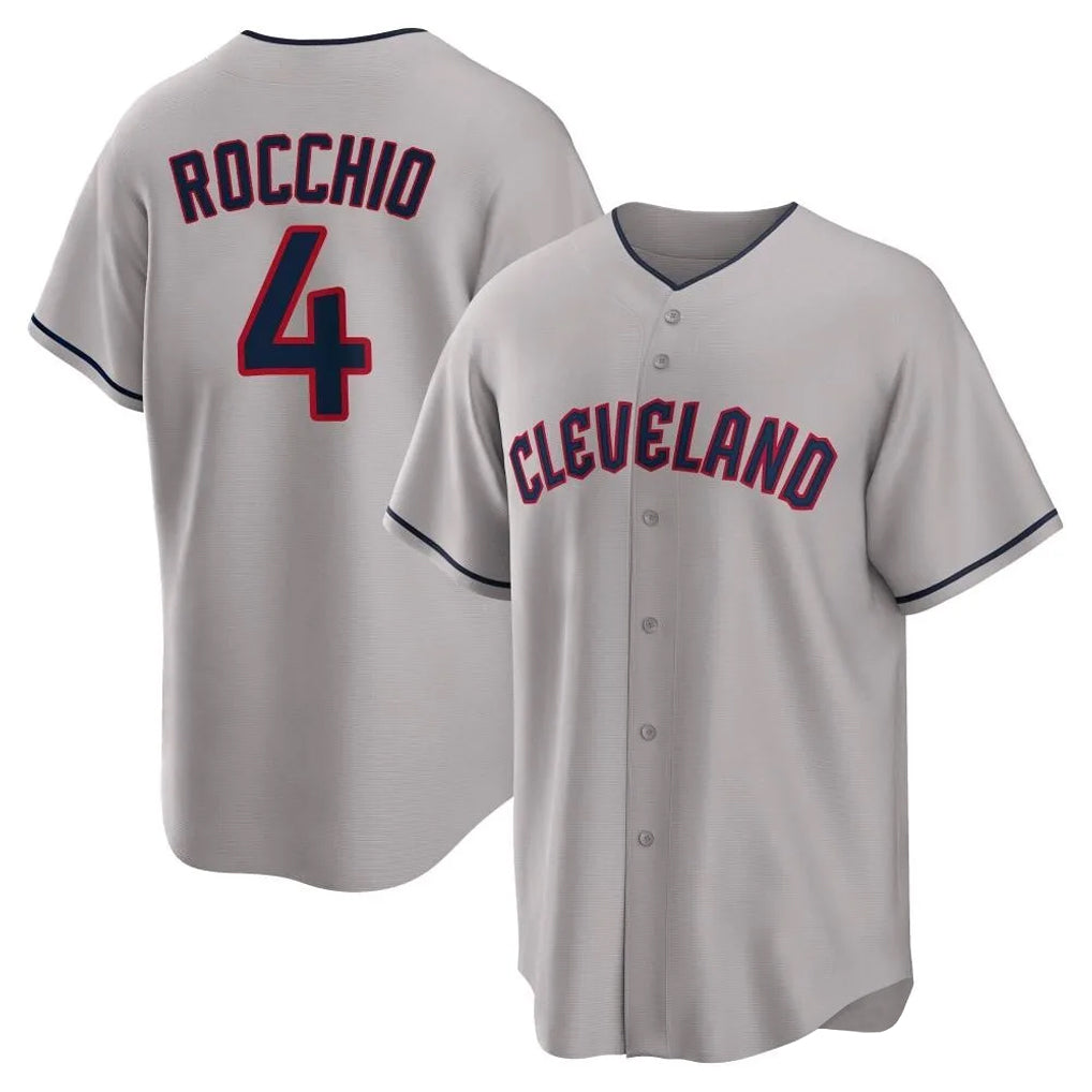harde C.Guardians #4 Brayan Rocchio Player Gray Game Home Stitched Jerseys