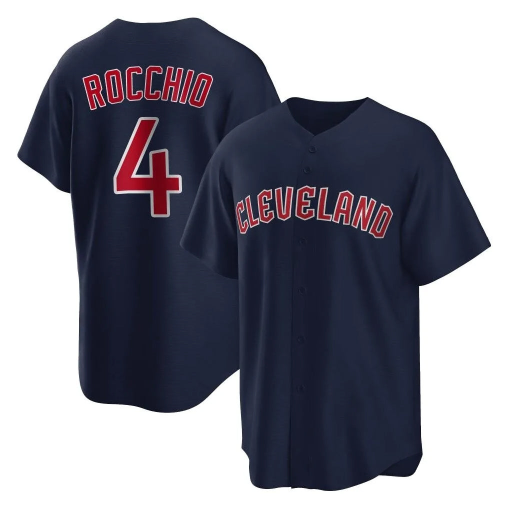 harde C.Guardians #4 Brayan Rocchio Player Navy Game Home Stitched Jerseys