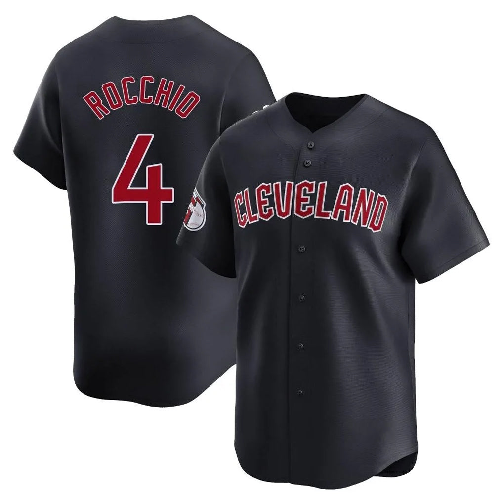harde C.Guardians #4 Brayan Rocchio Player Navy Limited Home Game Stitched Jerseys