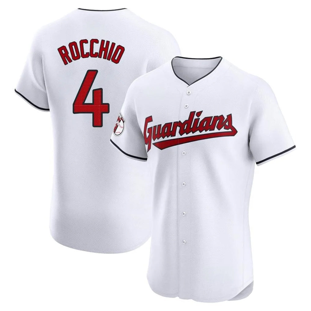 harde C.Guardians #4 Brayan Rocchio Player White Limited Elite Home Stitched Jerseys