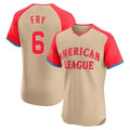 harde C.Guardians #6 David Fry Player Cream American League All-Star Limited Elite Home Stitched Jerseys