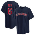 harde C.Guardians #6 David Fry Player Navy Game Home Stitched Jerseys