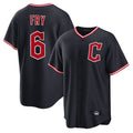 harde C.Guardians #6 David Fry Player Navy Home Game Stitched Jerseys