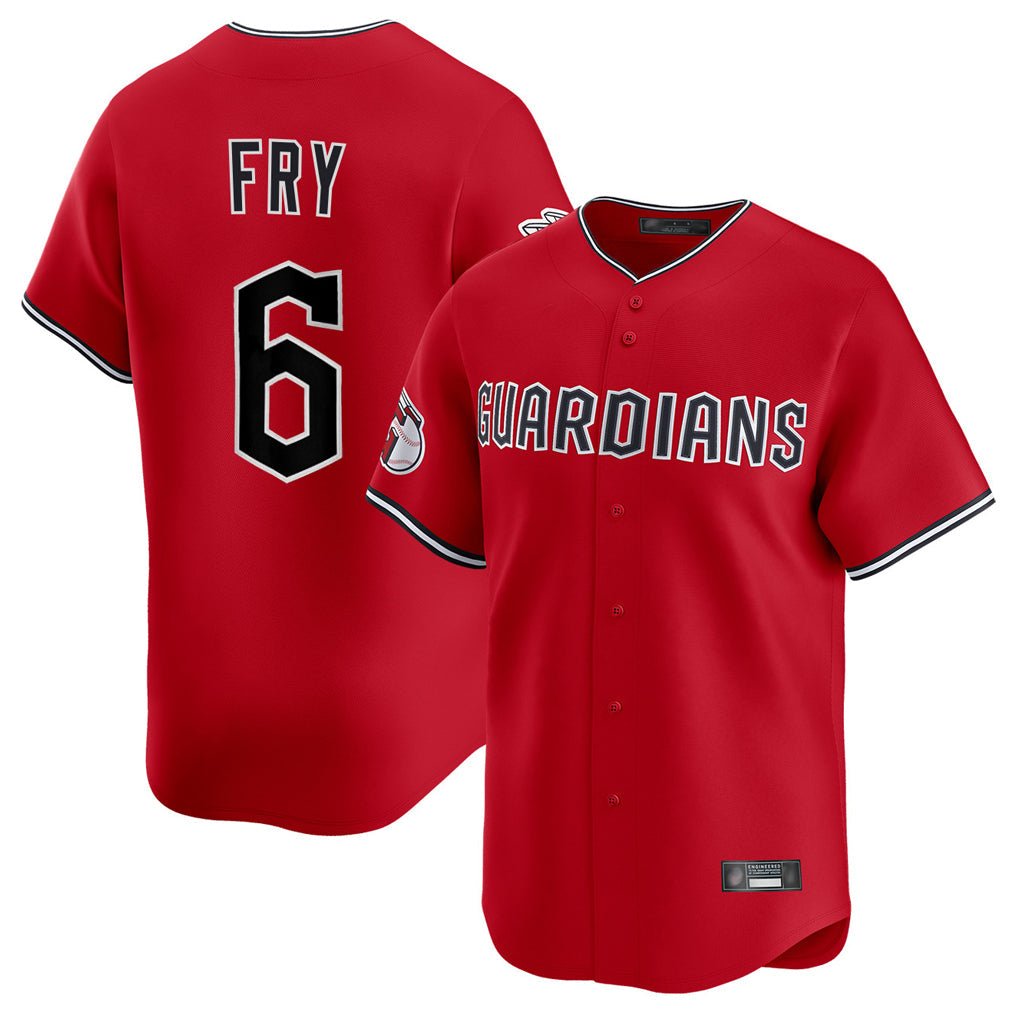 harde C.Guardians #6 David Fry Player Red Limited Home Stitched Jerseys