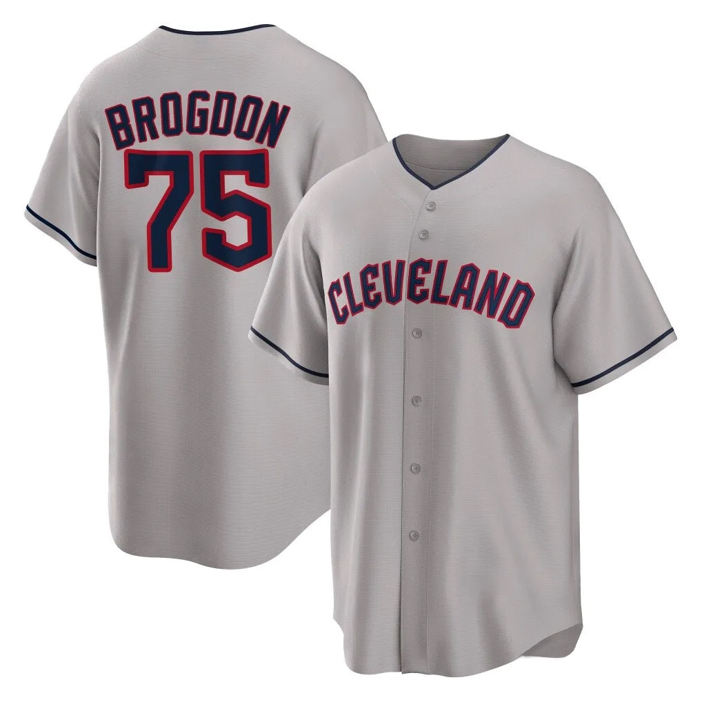 harde C.Guardians #75 Connor Brogdon Player Gray Game Home Stitched Jerseys