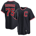 harde C.Guardians #75 Connor Brogdon Player Navy Home Game Stitched Jerseys
