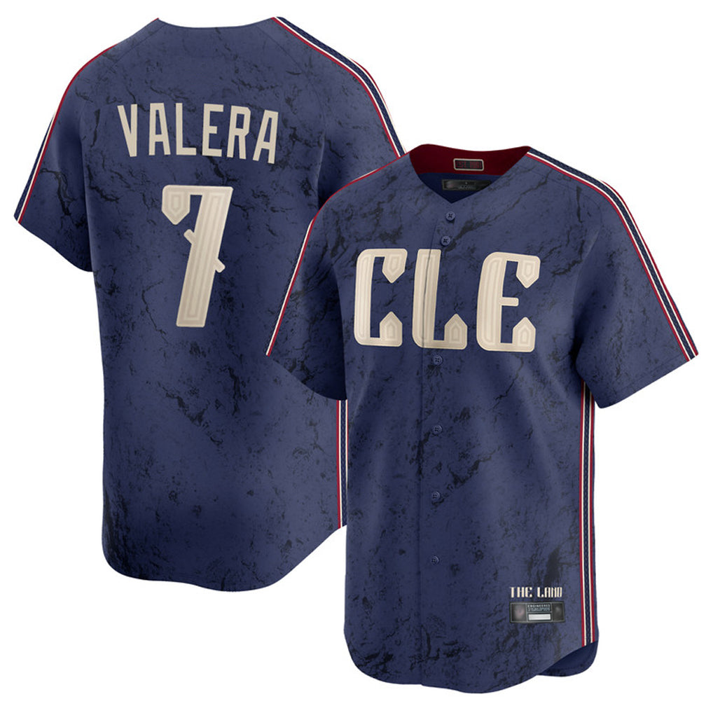 harde C.Guardians #7 George Valera Player Navy City Connect Limited Home Stitched Jerseys